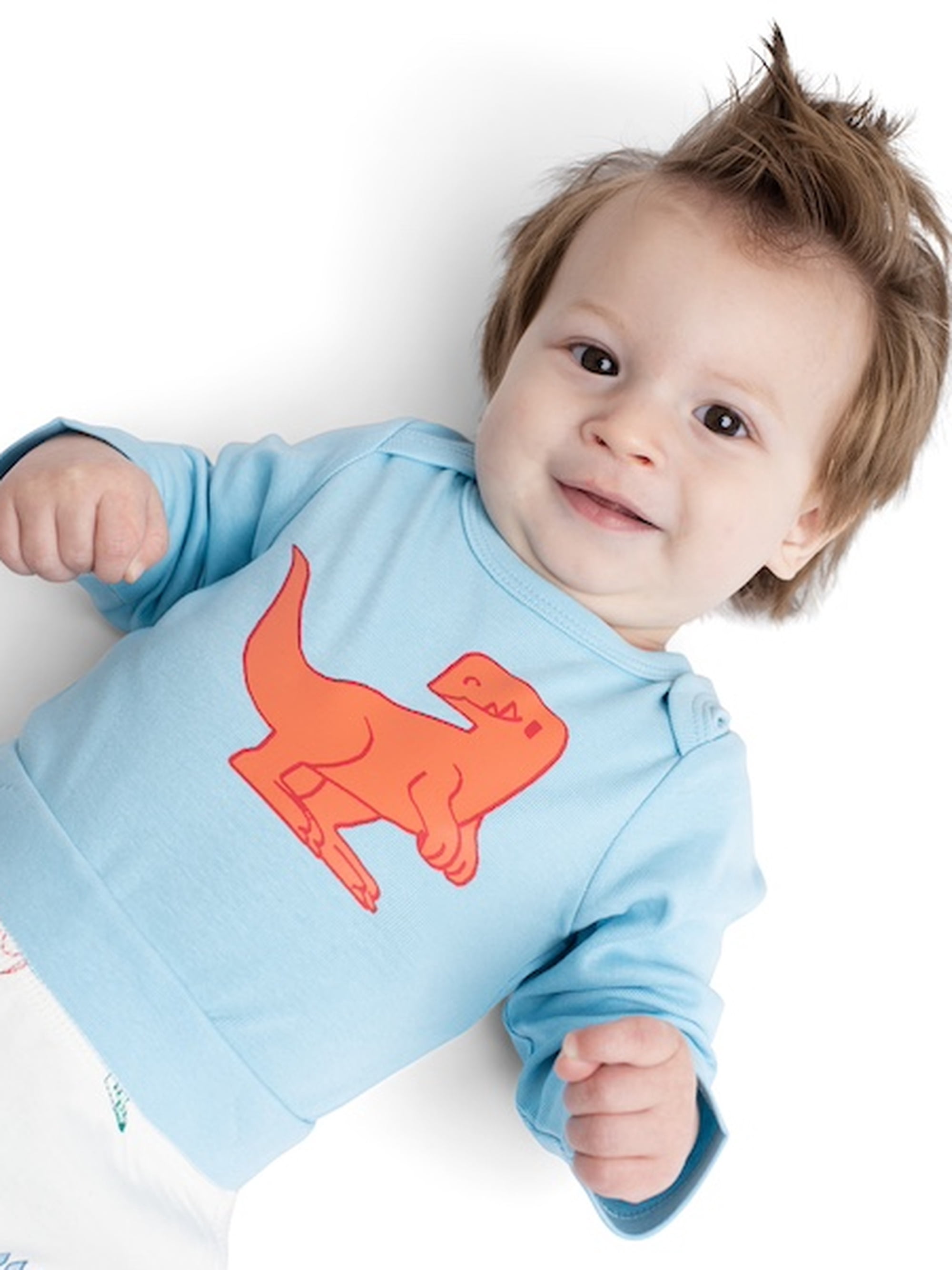 M+A by Monica + Andy Organic Cotton Gender Neutral Bodysuit and Groove Pant Set, Sizes Newborn to 24 Months