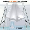 thumbnail image 4 of VEVOR Marco de yoga aereo y hamaca de yoga, soporte de columpio de yoga profesional de 9,67 pies de altura, viene con hamaca aerea de 6,6 yardas, capacidad de carga máxima de 551,15 libras, 4 of 9