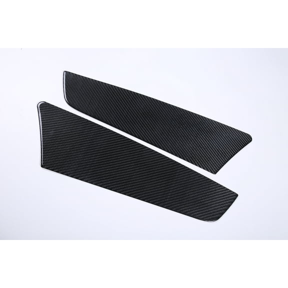 TINKI 2PCS Rear Door Panel Cover Protector Trim for Honda Pilot 2016-2022/ Passport 2019-2023, Carbon Fiber Automotive Inner Door Panel Guard Anti Kick Sticker Accessories
