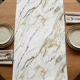 thumbnail image 5 of Table Runners 90 Inches Long Dress Scarves, Golden Marble Farmhouse Coffee/Dining/Kitchen Table Runner for Living Room, Vintage Abstract Modern Art 13x90 Inch, 5 of 9