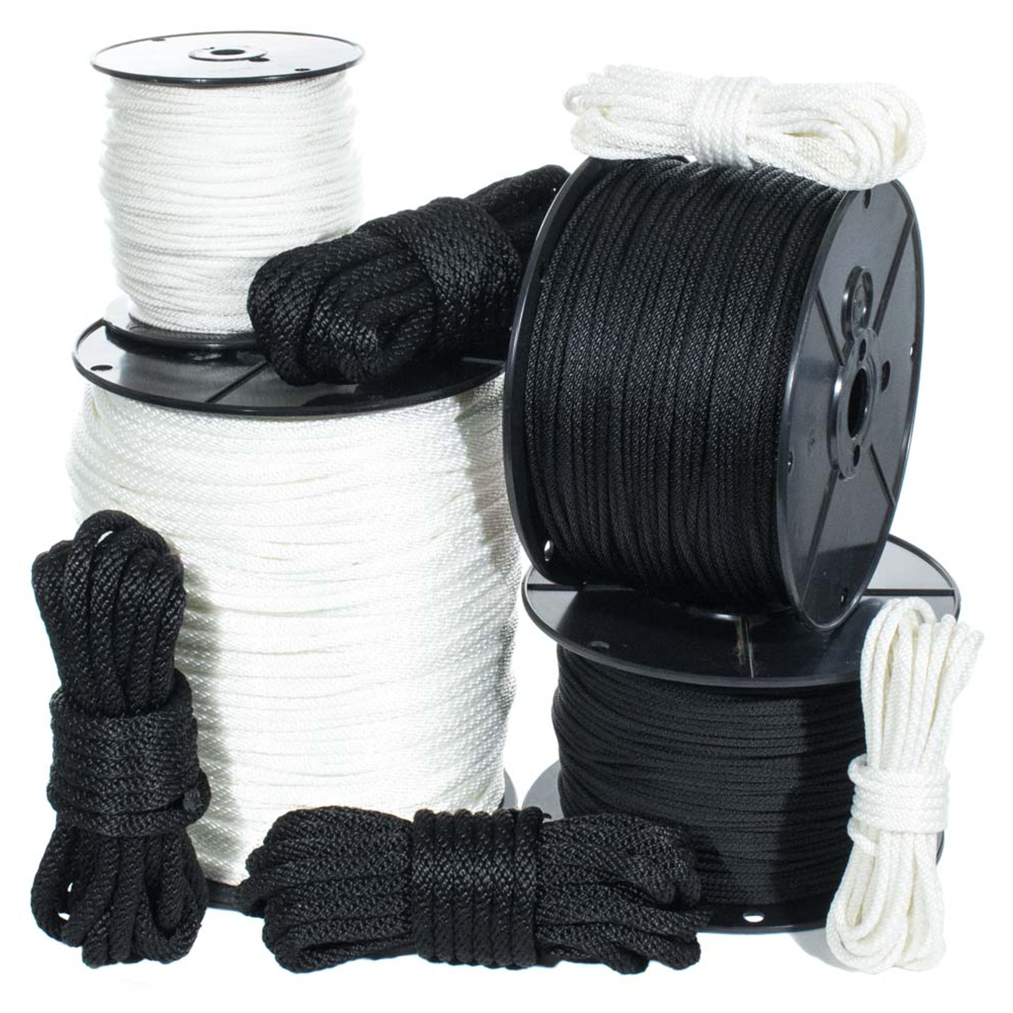 Golberg Solid Braid Black or White Nylon Rope 1/8-inch, 3/16-inch, 1/4-inch, 5/16-inch, 3/8-inch, 1/2-inch - Various Lengths - image 4 of 4