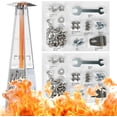 thumbnail image 1 of 2Pack Square Umbrella Shape Stand-up Pyramid Patio Heater Replacement Hardware, Bolt & Nut Set for Propane Outdoor Space Heaters, Reflector Shield Accessories, 1 of 5