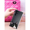 thumbnail image 3 of WIRESTER Transparent Soft Gel TPU Clear Case Slim Protective Cover for Samsung Galaxy S22 Ultra 6.8" 2022, Animal Black White Tuxedo Cat, 3 of 3