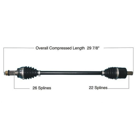 Tytaneum Front Left Right HD CV Axle 813-0314