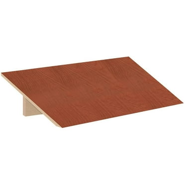 Sloping Hood - for 24 Inch Deep Extra Wide Designer Wood Locker - 3 Wide - Cherry
