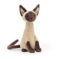 thumbnail image 1 of Jellycat 10.6" Soft Plushies Toys Iris Siamese Cat Stuffed Toys, Cosy and Soft Stuffed Animals Plush Toys Doll, Ideal Easter Day Gift, 1 of 3