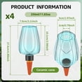 thumbnail image 2 of FUYGRCJ 4PCS Plant Self Watering Globes, Plastic Water Bulbs Top Fill, 11.8oz Plant Watering Devices System, Slow Release Water Spikes Stakes, 2 of 10