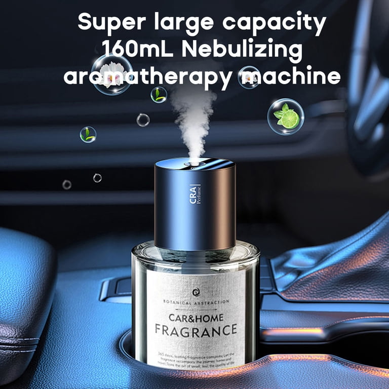 Machine Car Perfume 160ml Smart Car Air Fresheners, A New Smell Experience by Atomization, Each Bottle Perfume Lasts 4 Months, Adjustable Concentration, Auto On/Off, Built-in Battery