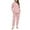 Pink#1, variant on Fuwddey 2 Piece Lounge Sets for Women Crew Neck Velour Sweatsuits Sets Long Sleeve Soft Sleepwear 2 Piece Velvet Fleece Pjs Pajamas Sets with Pockets
