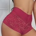 thumbnail image 5 of MEICHEN Women's No Show High Waisted Lace Boyshort Underwear Solid Breathable Bikini Briefs Ladies Sexy Embossed Panties, 5 of 6
