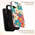 thumbnail image 4 of Retro Daisy Flower Phone Case, Colorful 70s Pop Art Floral Pattern iPhone Cover, Vibrant Groovy Protective Case for iPhone 16 15 14 13 12 11 Plus Pro Max Mini, 4 of 6