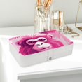 thumbnail image 6 of Monkey PU Leather Jewelry Box with Removable Compartment - Portable Earring Organizer and Storage Box, 6 of 6
