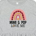 thumbnail image 4 of Inktastic Mimi and Pop Love Me Girls Granddaughter Rainbow Girls Toddler Dress, 4 of 5