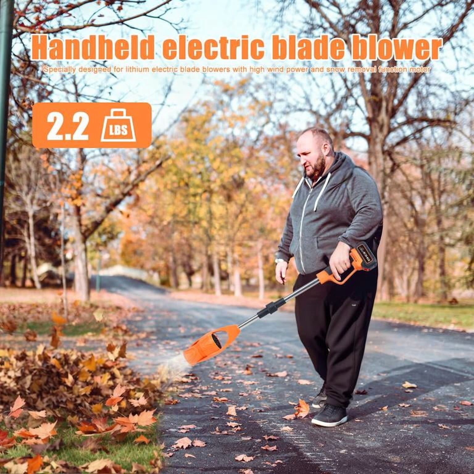 21V Cordless Leaf Blower, 520CFM 150MPH, Lightweight Handheld with Metal Extension Rod, for Lawn Garden Snow Dust