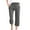 Gray, variant on Capri Pants for Women 2026 Summer Drawstring Elastic High Waist Casual Capris Straight Wide Leg Cotton Linen Pants, Beige 20" Inseam S
