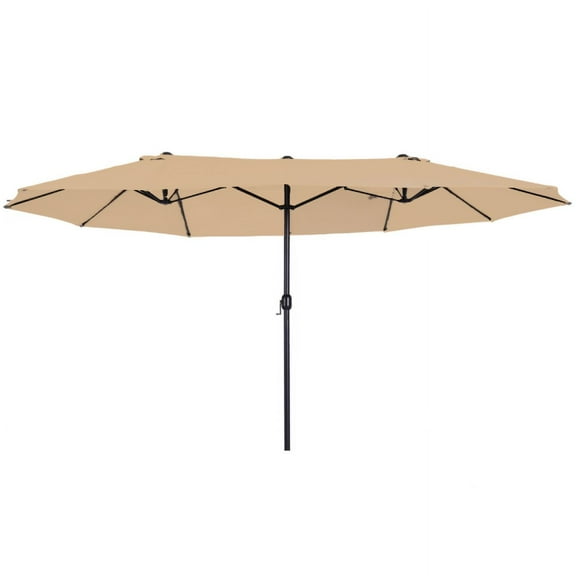 Garden Winds Custom Fit Replacement Canopy Top Cover Compatible with The Outsunny 84d-031v01cf 15' Double Sided Umbrella - Upgraded Performance RipLock 350 Fabric