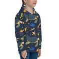 thumbnail image 3 of Goofa Undersea Animals Pattern Hooded Sweatshirt for Youth Trendy youth sweatshirt Casual Hoodie for Boys and Girls-X-Large, 3 of 6