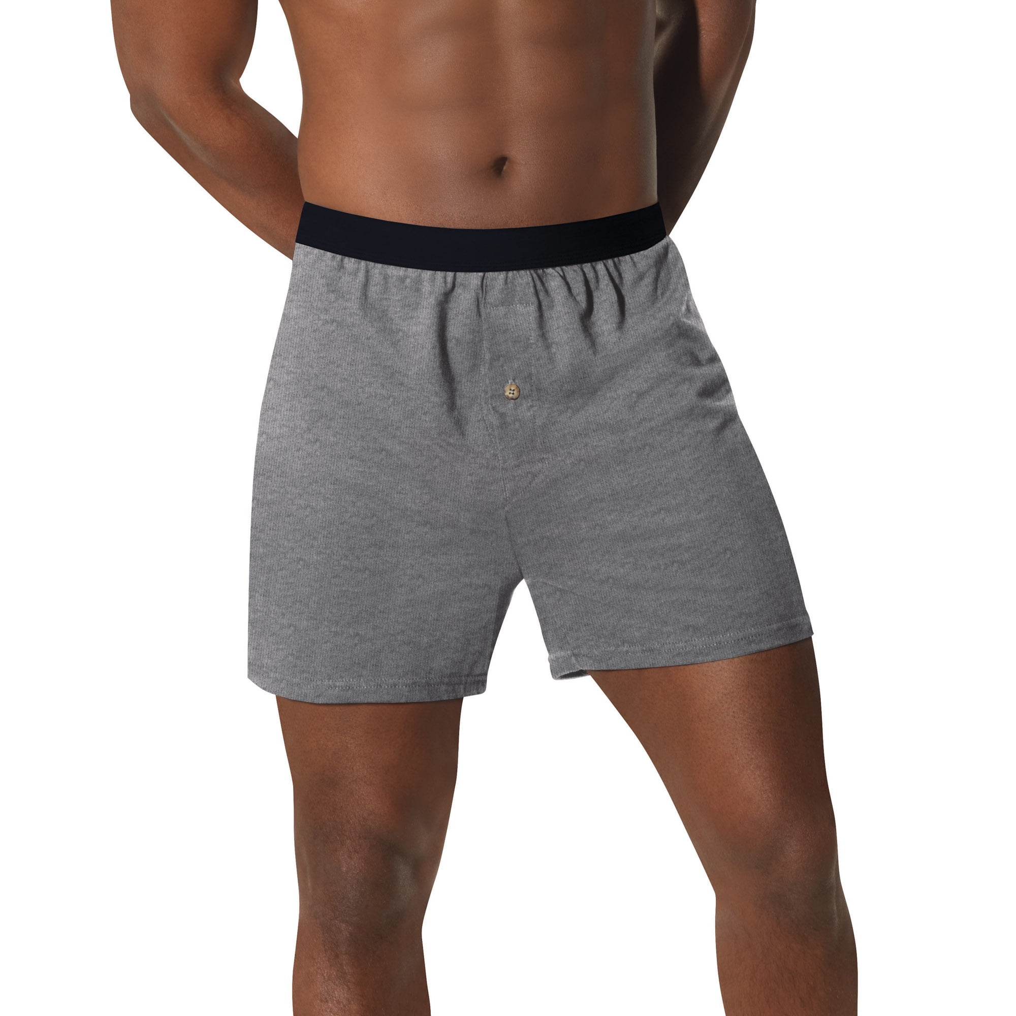 Hanes Men's Big & Tall ComfortSoft Solid Knit Boxers, 4 Pack by Generic