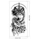 thumbnail image 3 of Tatuajes Temporales 6 uds conjunto de tatuaje negro transferencia de agua flor hierba León Tigre cuerpo tatuaje pegatina Ehuebsd Libre de BPA, 3 of 3