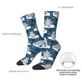 thumbnail image 2 of Yiaed Snow Penguin Print Great elasticity Crew Socks Sports socks for Men and Women, 2 of 5