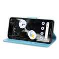 thumbnail image 3 of Feishell Wallet Case for Google Pixel 7a,Retro PU Leather Butterfly Embossed Pattern Full Protection Anti-Scratch Magnetic Clasp Flip Holder Card Slots & Cash Pocket Phone Cover,Blue, 3 of 6