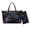 Black - Rose Dragon, variant on Women's Large Handbag and Wallet Set Skull Print Tote Handbag with Wristlet Wallet PU Leather Shoulder Satchel Purse for Ladies, Purple