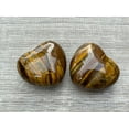 thumbnail image 5 of Large Tiger Eye Heart, 1.75" Crystal Gemstone Puffy Heart, Protection Stones, 5 of 10
