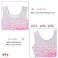 thumbnail image 5 of Aideaone Girl Gymnastic Leotards with Hair Scrunchie Sparkle Dance Unitards for 4-12Years, 5 of 6