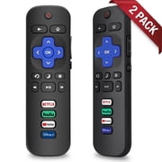 Replacement Remote Control Only for Roku TV-Compatible for TCL Roku/Hisense Roku/Onn Roku/Sharp Roku/Element Roku/Westinghouse Roku/Philips Roku Smart TVs, 2 pack