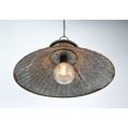 thumbnail image 3 of 14-Inch Diameter Rustic LED Chain Hanging Lamp: Battery Operated, Aged Accent Light Perfect for Indoor Spaces, Adding Warmth and Western Charm to Your Home, 3 of 5
