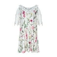 thumbnail image 6 of DTBPRQ Short/Long Sleeve Women's Cold Shoulder Dress with Pockets Casual Swing T-Shirt Dresses, 6 of 6