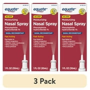 (3 pack) Equate Nasal Spray Phenylephrine HCl 1% – Fast-Acting No Drip Sinus & Nasal Relief, 1 Fl. Oz.