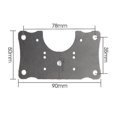 thumbnail image 4 of Placa de reparación de bisagras de acero inoxidable BRILLAR 6 piezas con tornillos para gabinetes y muebles, 4 of 5
