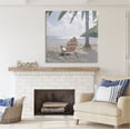 thumbnail image 2 of Stupell Industries Tropical Beach Shoreline Nature Painting Gallery Wrapped Canvas Print Wall Art, 36 x 36, 2 of 7