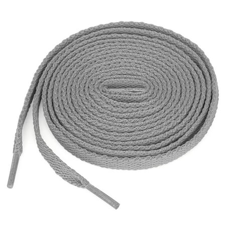 gray flat shoelaces