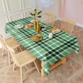 Green and Black Checkered Pattern Waterproof Tablecloth, Rectangular ...