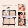 thumbnail image 1 of Iluminador, hidratante, resistente al sudor, controla la grasa, corrector, maquillaje, tridimensional, polvo iluminador, reparador, bandeja reparadora, 1 of 4