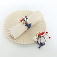 thumbnail image 5 of Clearance! under $5 "Independence Day Napkin Rings Festive Red White & Blue Decorated with Ideal for 4th of July Table Settings" for Home & Kitchen Blue, 5 of 5