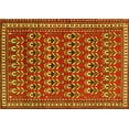 thumbnail image 1 of Ahgly Company Machine Washable Indoor Rectangle Persian Yellow Traditional Area Rugs, 8' x 12', 1 of 4