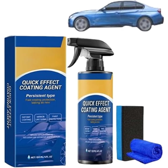 Nano Spray from Germany, Nano Spray Seal for Car, 4.23 Fl Oz Long-Lasting Ceramic Protection, Advanced Hydrophobic Paint Sealant & Glass Cleaner for All Vehicles