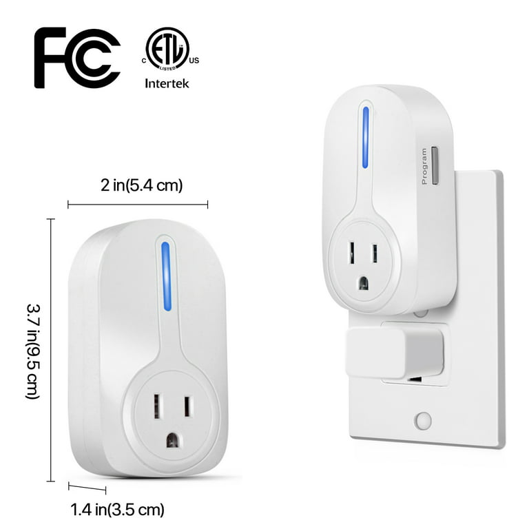 Wireless Remote Control Plug Outlet With Remote On Off Switch (1 Pack)  Electrical Power Outlet Wireless Switch for Light Indoor Home Lamps  Appliance 