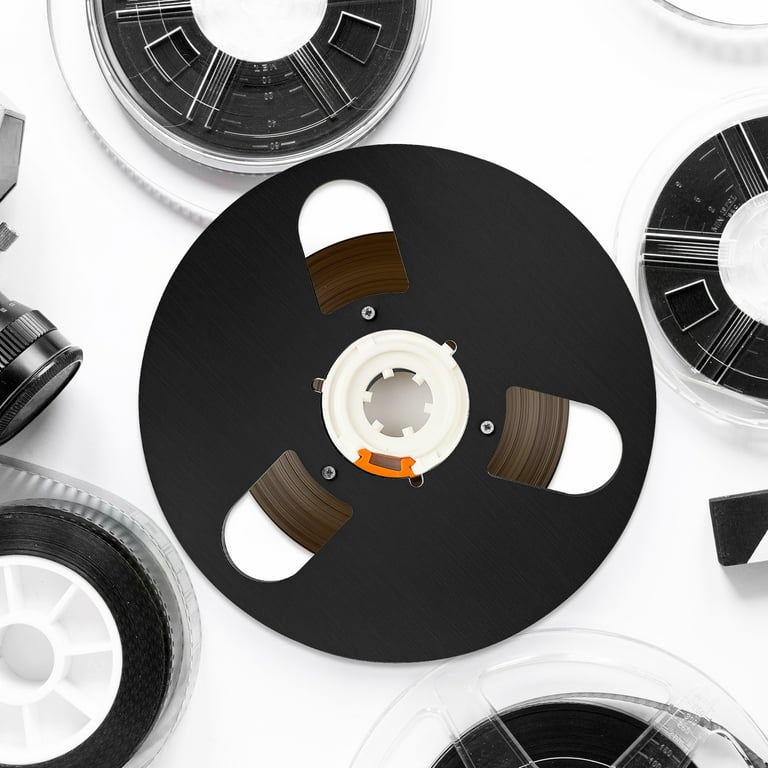 Empty Tape Reel Universal 3 Holes Aluminum Alloy Take Up Reel Recorder Empty Spool for Recording, Size: 11.42 x 11.02 x 0.98