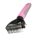 thumbnail image 2 of Billuyoard Cepillo de aseo para mascotas, rastrillo de capa inferior de 2 caras, eliminación de nudos de pelo, herramienta de eliminación de pelo, cepillo Suministros para perros rosado Billuyoard PT000296-02, 2 of 6