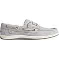 thumbnail image 2 of Women's Sperry Top-Sider Songfish Sparkle Stripe Linen Boat Shoe Grey Textile 10 M, 2 of 6