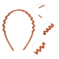 thumbnail image 2 of 1 Pc Classic Elegant Frosted Wavy Hairband for Women for Girls 5.51"x4.72" Orange, 2 of 4