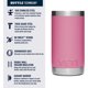 thumbnail image 4 of Botella YETI Rambler Jr. 350 ml para niños con tapón de paja Harbor Pink, 4 of 7