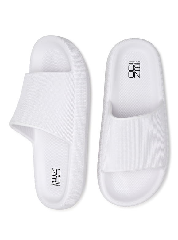 slides shoes white