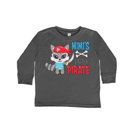

Inktastic Mimi s Little Pirate Cute Raccoon with Sword Gift Toddler Boy or Toddler Girl Long Sleeve T-Shirt