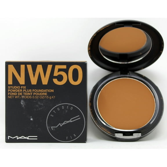 MAC COSMETICS STUDIO FOUNDATION 0.52 OZ NW50 MAC COSMETICS/STUDIO FIX POWDER PLUS FOUNDATION (NW50) 0.52 OZ (15 ML)