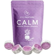 BodyRestore Shower Steamers (Pack of 15) Gifts for Women and Men - Lavender Essential Oil Scented Aromatherapy Shower Bomb, Nighttime Relaxation & Unwind Shower Tablets